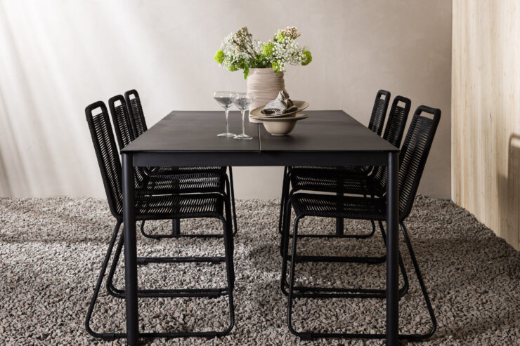 Modena, Lindos – Ensemble repas – Noir