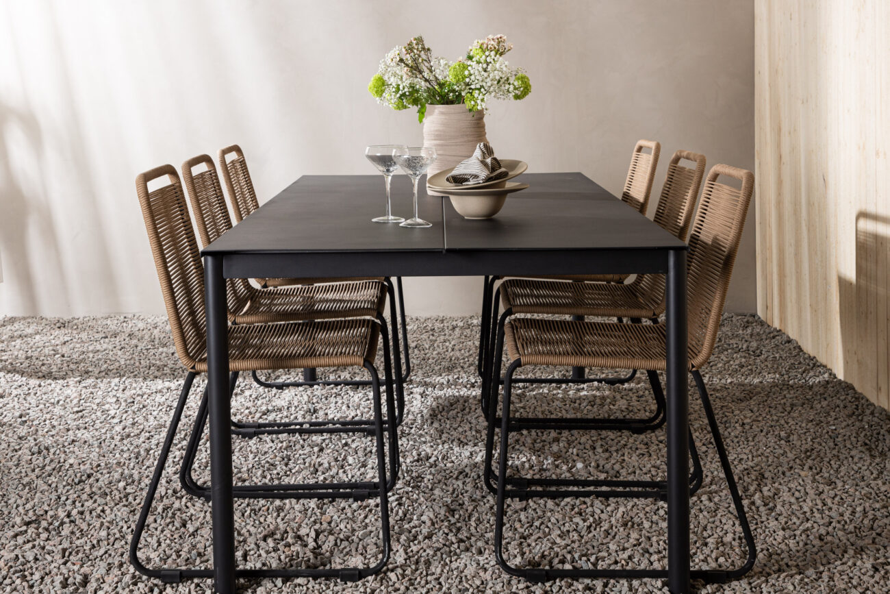 Modena, Lindos – Ensemble repas – Noir