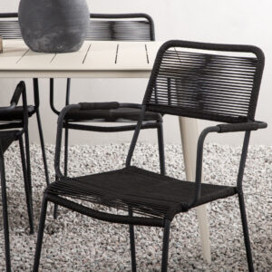 Lina, Lindos – Ensemble repas – Beige, Noir