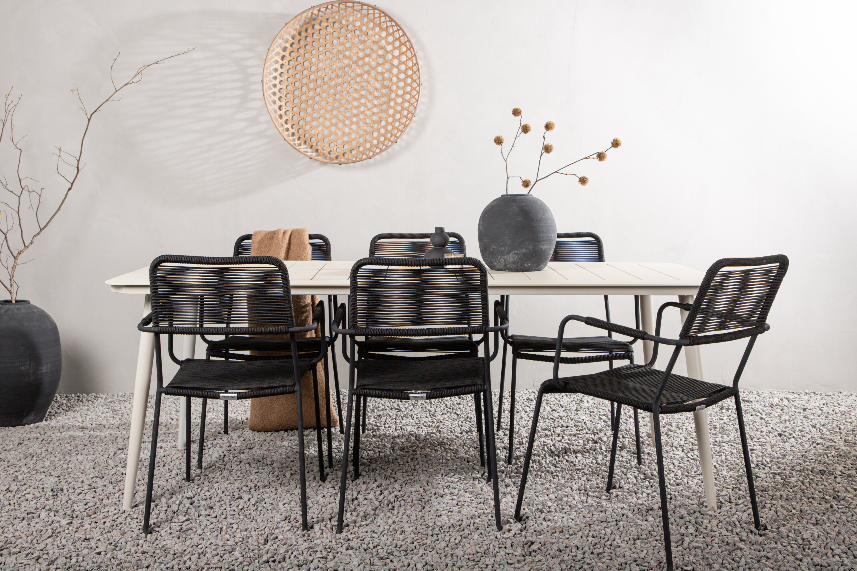 Ensemble repas jardin