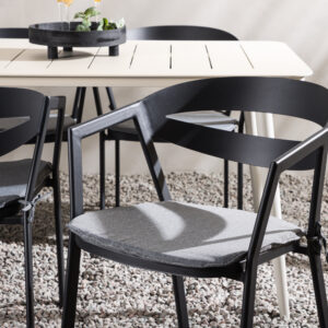 Lina, Slit – Ensemble repas – Beige, Noir, Gris