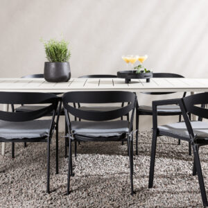 Lina, Slit – Ensemble repas – Beige, Noir, Gris