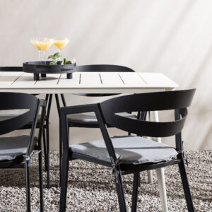 Lina, Slit – Ensemble repas – Beige, Noir, Gris