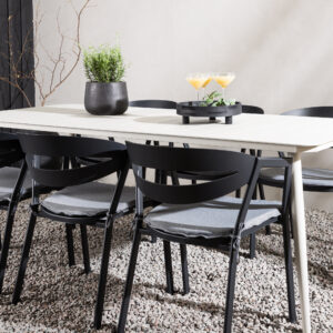 Lina, Slit – Ensemble repas – Beige, Noir, Gris