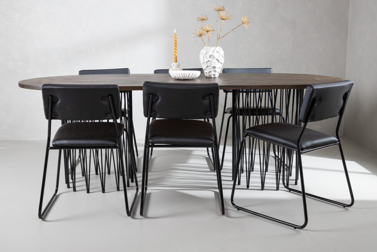 Stone, Kenth – Ensemble repas ovale – Noir