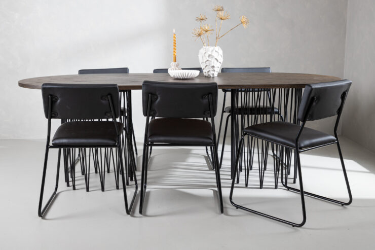 Stone, Kenth – Ensemble repas ovale – Noir