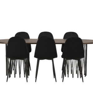 Stone, Polar – Ensemble repas ovale – Noir