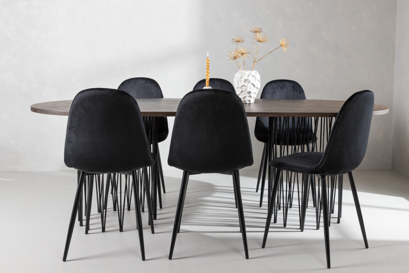 Stone, Polar – Ensemble repas ovale – Noir