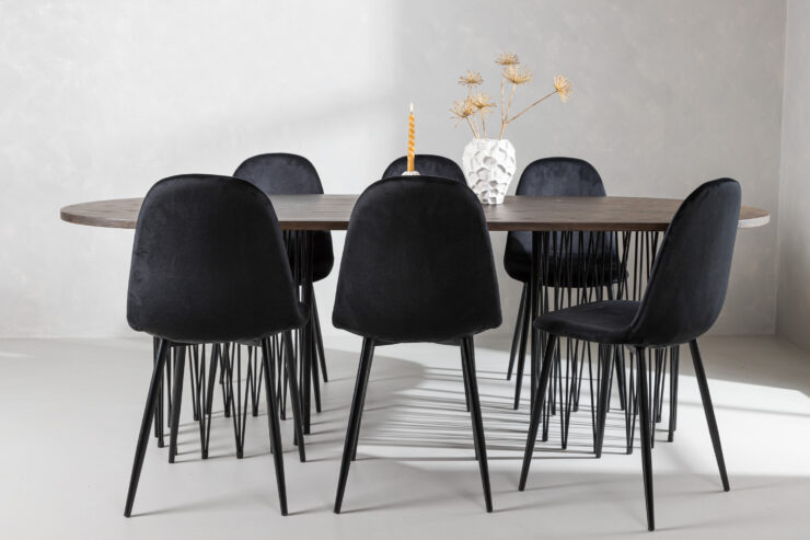 Stone, Polar – Ensemble repas ovale – Noir