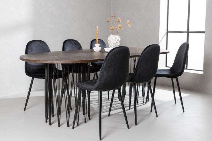 Stone, Polar – Ensemble repas ovale – Noir