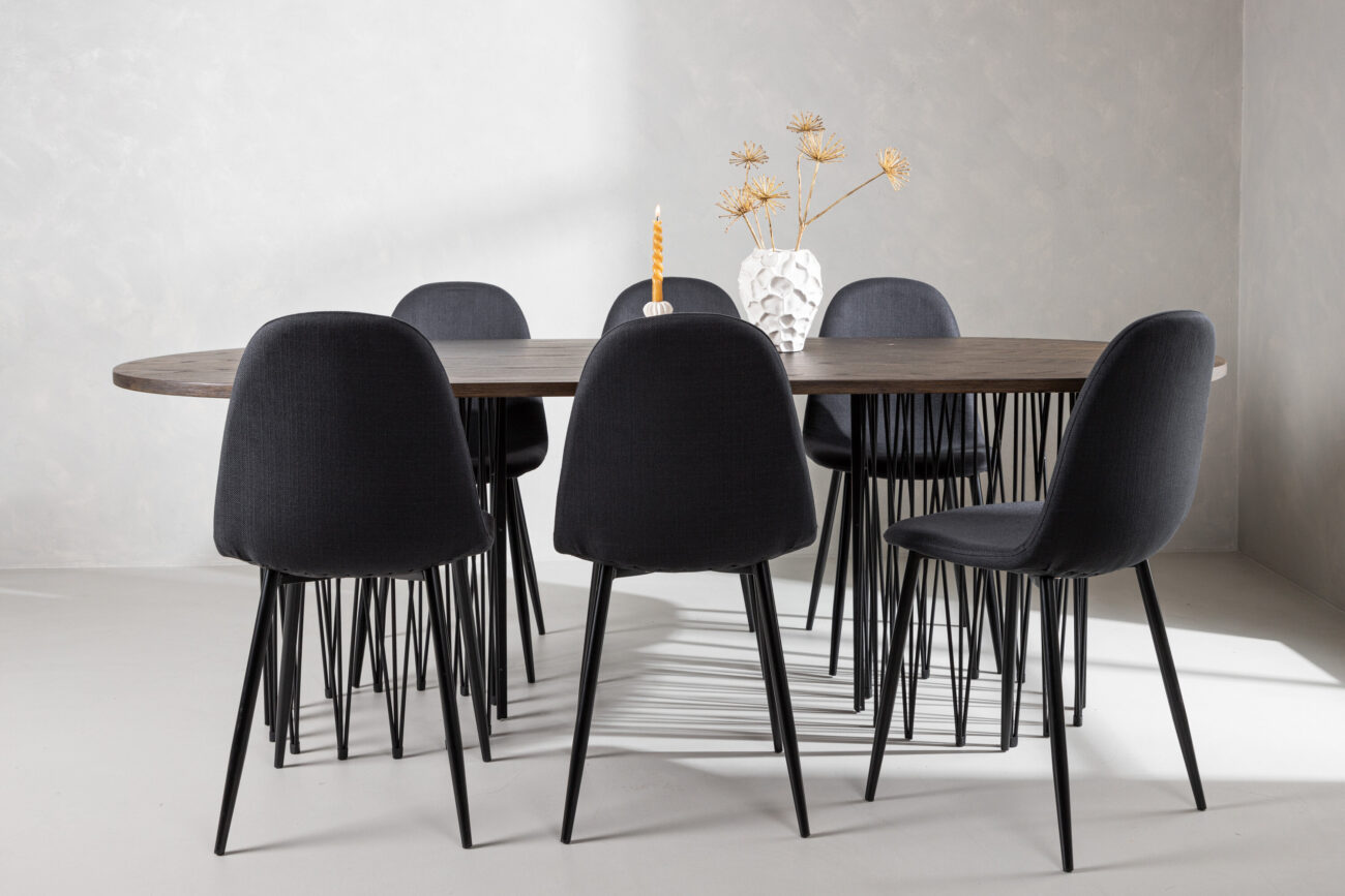 Stone, Polar – Ensemble repas ovale – Noir