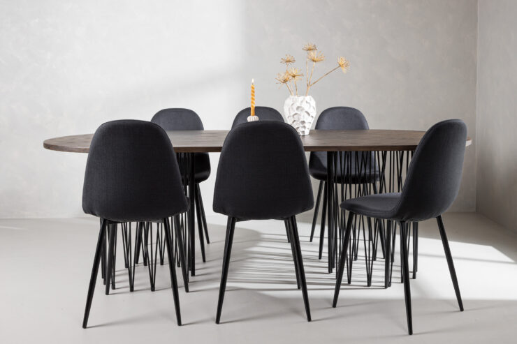 Stone, Polar – Ensemble repas ovale – Noir