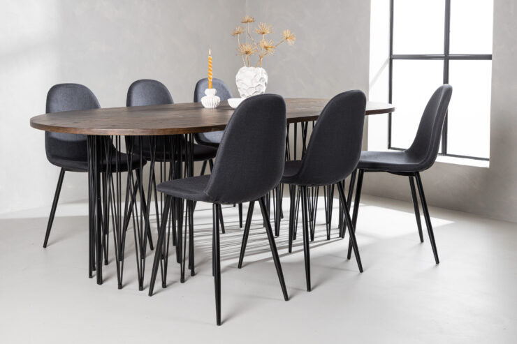 Stone, Polar – Ensemble repas ovale – Noir