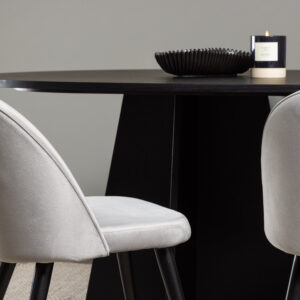 Bootcut, Velvet – Ensemble repas rectangulaire – Noir