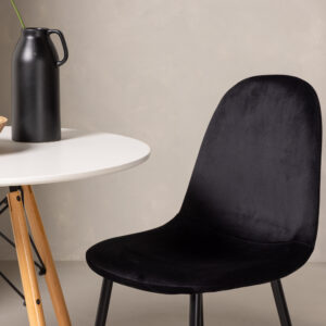 Danburi, Polar – Ensemble repas rond – Blanc – Table : ⌀60 Chaise : 53,3 x 88 x 42,5 cm