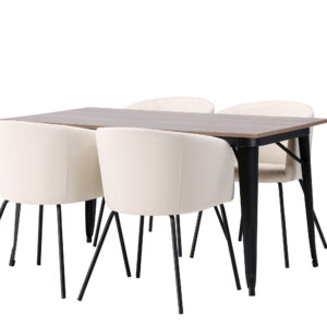 Tempe, Berit – Ensemble repas rectangulaire – Noyer