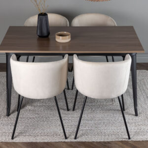 Tempe, Berit – Ensemble repas rectangulaire – Noyer