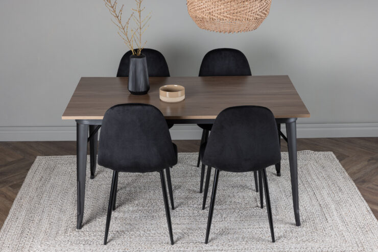 Tempe, Polar – Ensemble repas rectangulaire – Noyer