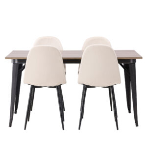 Tempe, Polar – Ensemble repas rectangulaire – Noyer