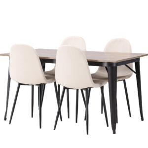 Tempe, Polar – Ensemble repas rectangulaire – Noyer