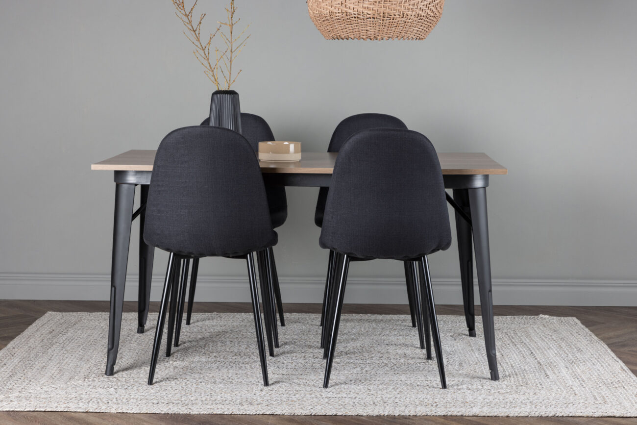Tempe, Polar – Ensemble repas rectangulaire – Noyer