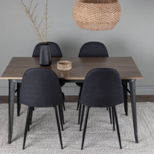 Tempe, Polar – Ensemble repas rectangulaire – Noyer