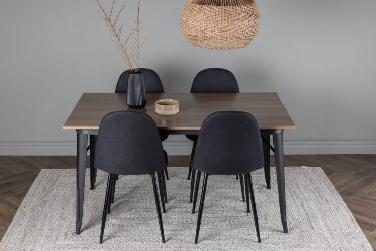 Tempe, Polar – Ensemble repas rectangulaire – Noyer