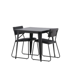 Tempe, Kenth – Ensemble repas rectangulaire – Noir