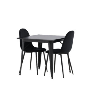 Tempe, Polar – Ensemble repas rectangulaire – Noir