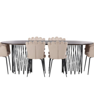 Stone, Limhamn – Ensemble repas ovale – Noir