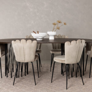 Stone, Limhamn – Ensemble repas ovale – Noir