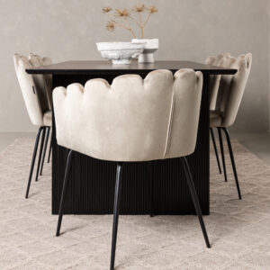Vail, Limhamn – Ensemble repas rectangulaire – Noir