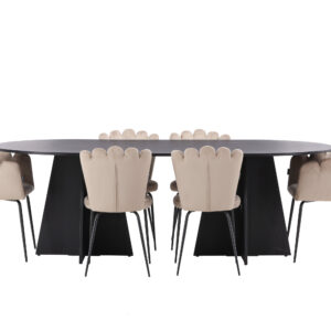 Bootcut, Limhamn – Ensemble repas ovale – Noir