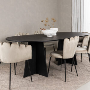 Bootcut, Limhamn – Ensemble repas ovale – Noir