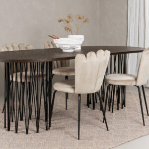 Stone, Limhamn – Ensemble repas ovale – Noir
