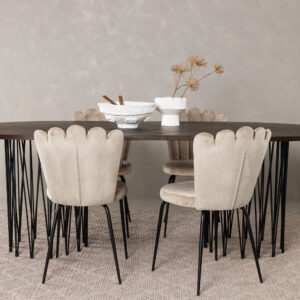 Stone, Limhamn – Ensemble repas ovale – Noir