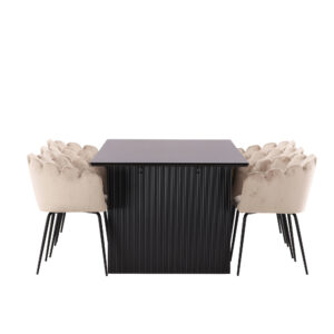 Vail, Limhamn – Ensemble repas rectangulaire – Noir
