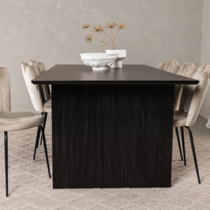 Vail, Limhamn – Ensemble repas rectangulaire – Noir