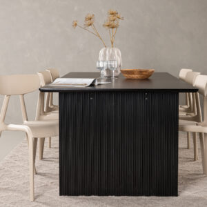 Vail, Ursholmen – Ensemble repas rectangulaire – Noir