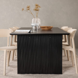 Vail, Åstol – Ensemble repas rectangulaire – Noir