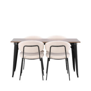 Tempe, Chico – Ensemble repas rectangulaire – Noyer
