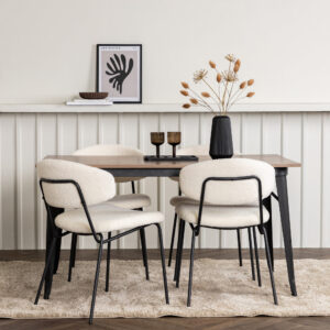 Tempe, Chico – Ensemble repas rectangulaire – Noyer