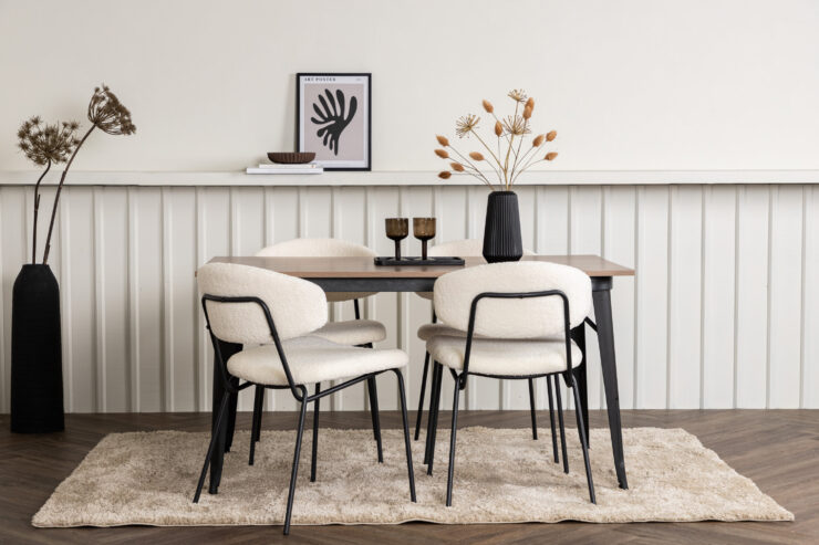 Tempe, Chico – Ensemble repas rectangulaire – Noyer