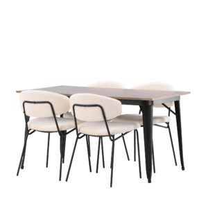 Tempe, Chico – Ensemble repas rectangulaire – Noyer
