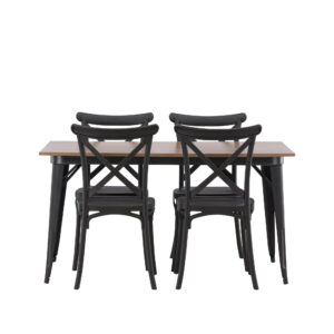 Tempe, Crosett – Ensemble repas rectangulaire – Noyer