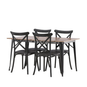 Tempe, Crosett – Ensemble repas rectangulaire – Noyer