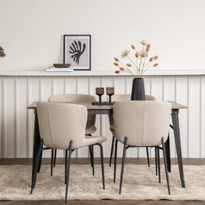 Tempe, Modesto – Ensemble repas rectangulaire – Noyer