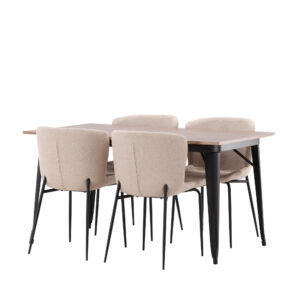 Tempe, Modesto – Ensemble repas rectangulaire – Noyer