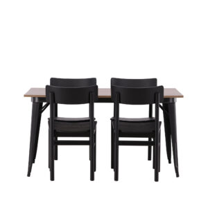 Tempe, Montros – Ensemble repas rectangulaire – Noyer