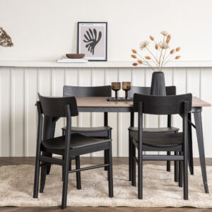 Tempe, Montros – Ensemble repas rectangulaire – Noyer